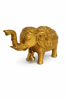 Royal Brass Elephant Idol