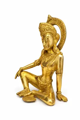 INDRA DEV 7.5″ Brass Murti