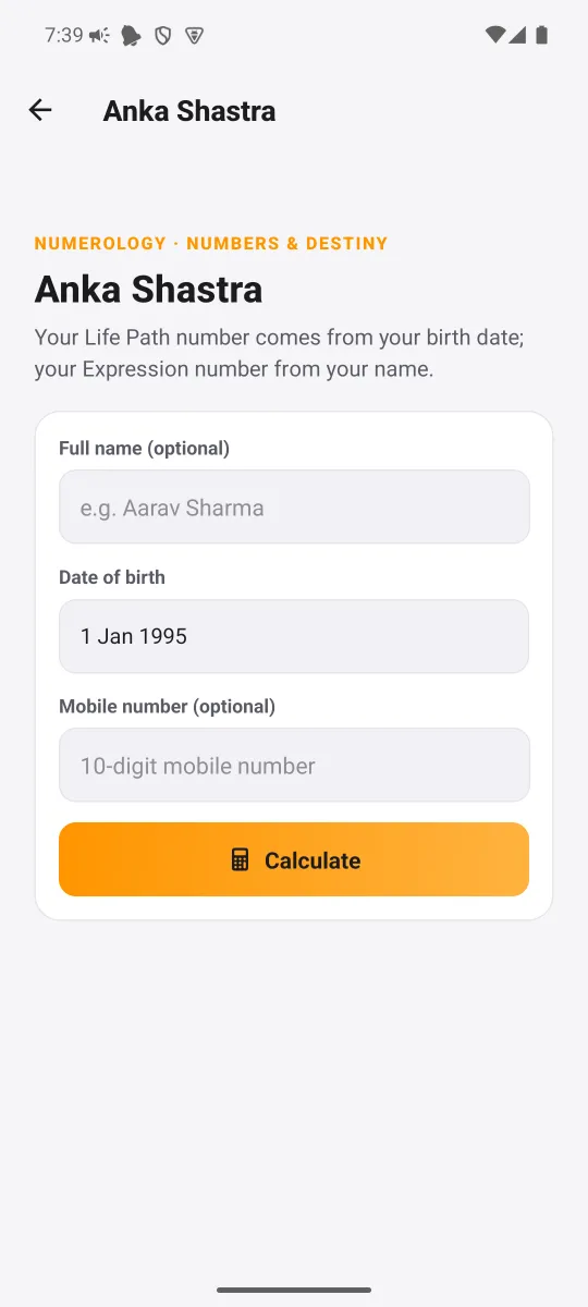 Anka Shastra — Life path and name number