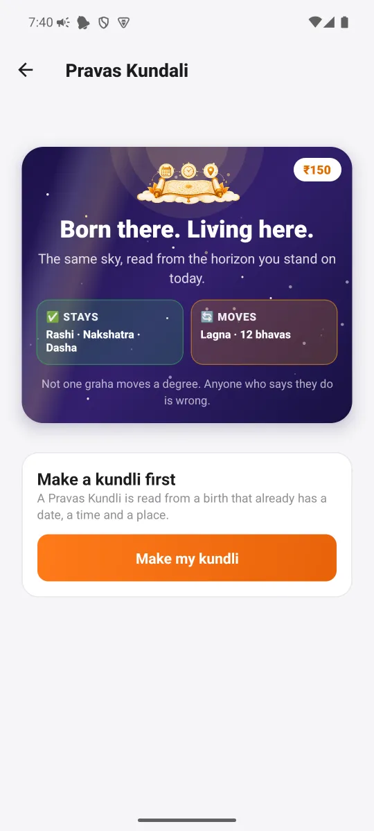 Pravas Kundali — Born there. Living here.