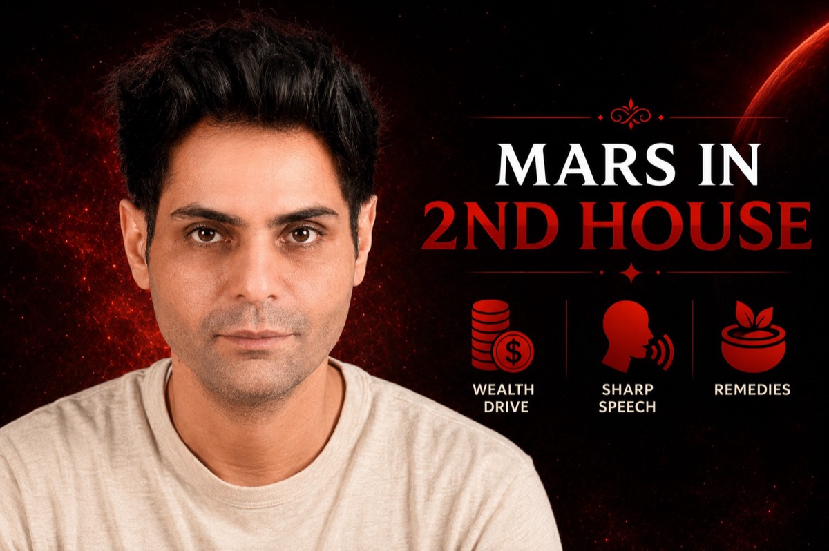 Mars in 2nd House: Wealth Drive, Sharp Speech & Remedies