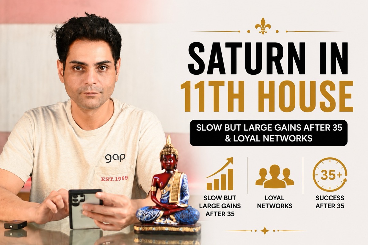 Saturn in 11th House: Slow but Large Gains After 35