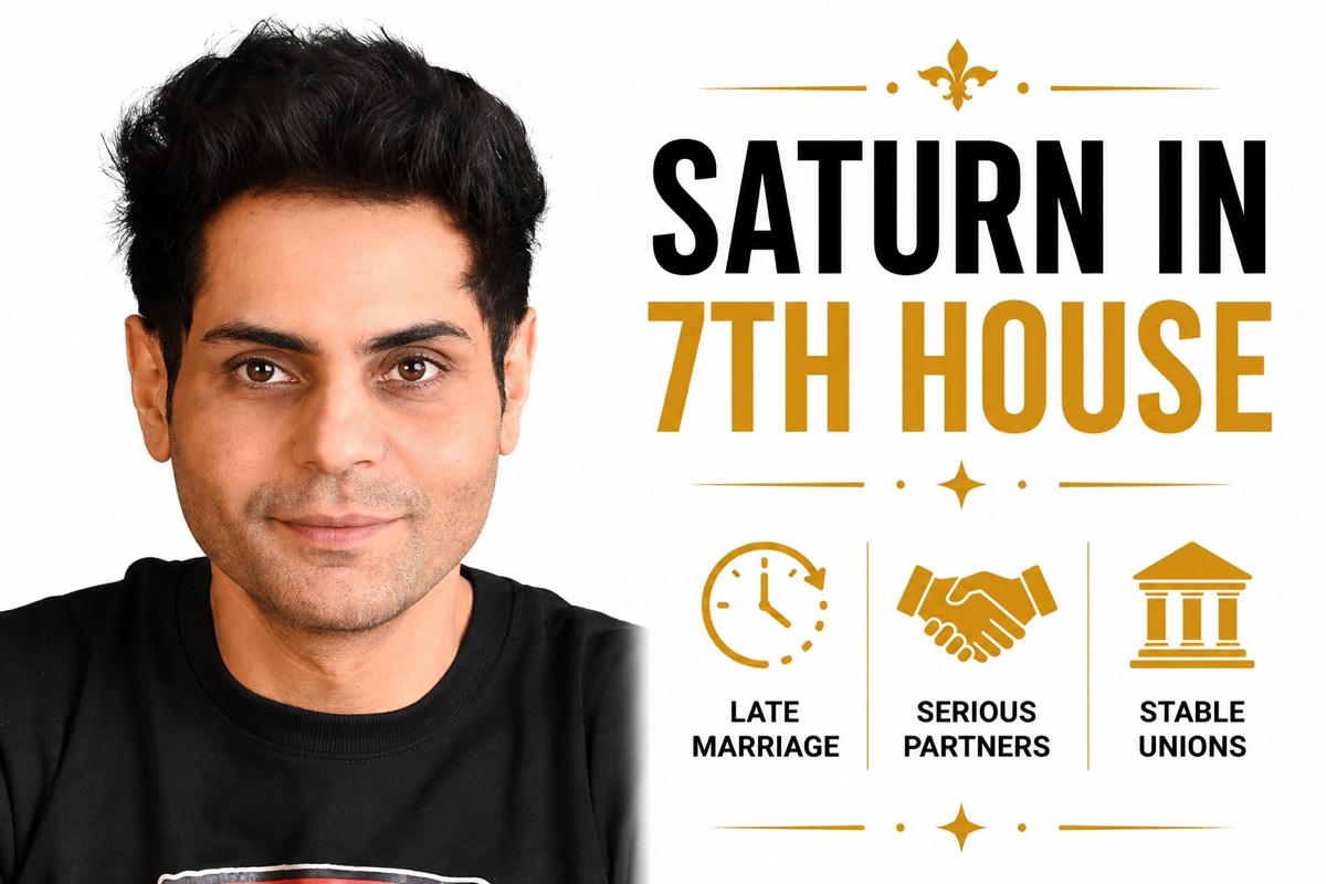 Saturn in 7th House: Late Marriage & Serious Partnership